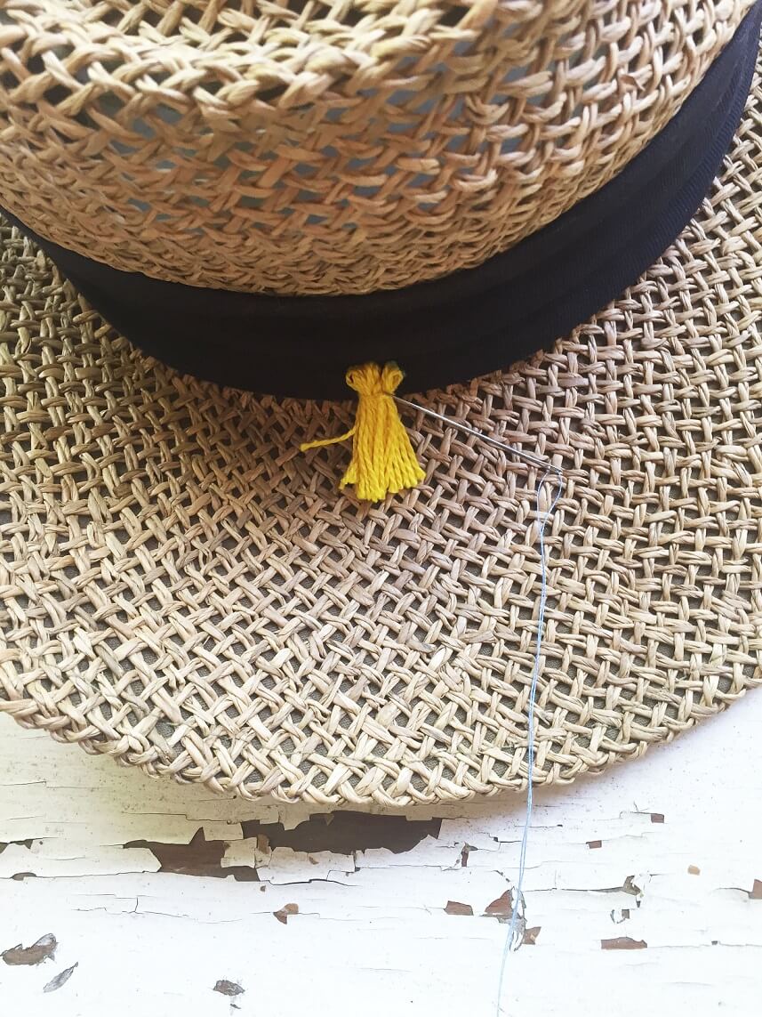pom pom beach hat | pom pom floppy hat